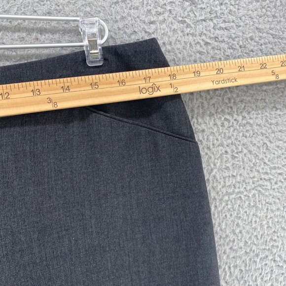Chicos Pants Womens 2 US 12 Short Gray Stretch Straight Leg Office Career Work - Picture 9 of 13